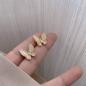 Preview: 360Home Silber pin Perle luftige Vintage Ohrringe E2422 gold